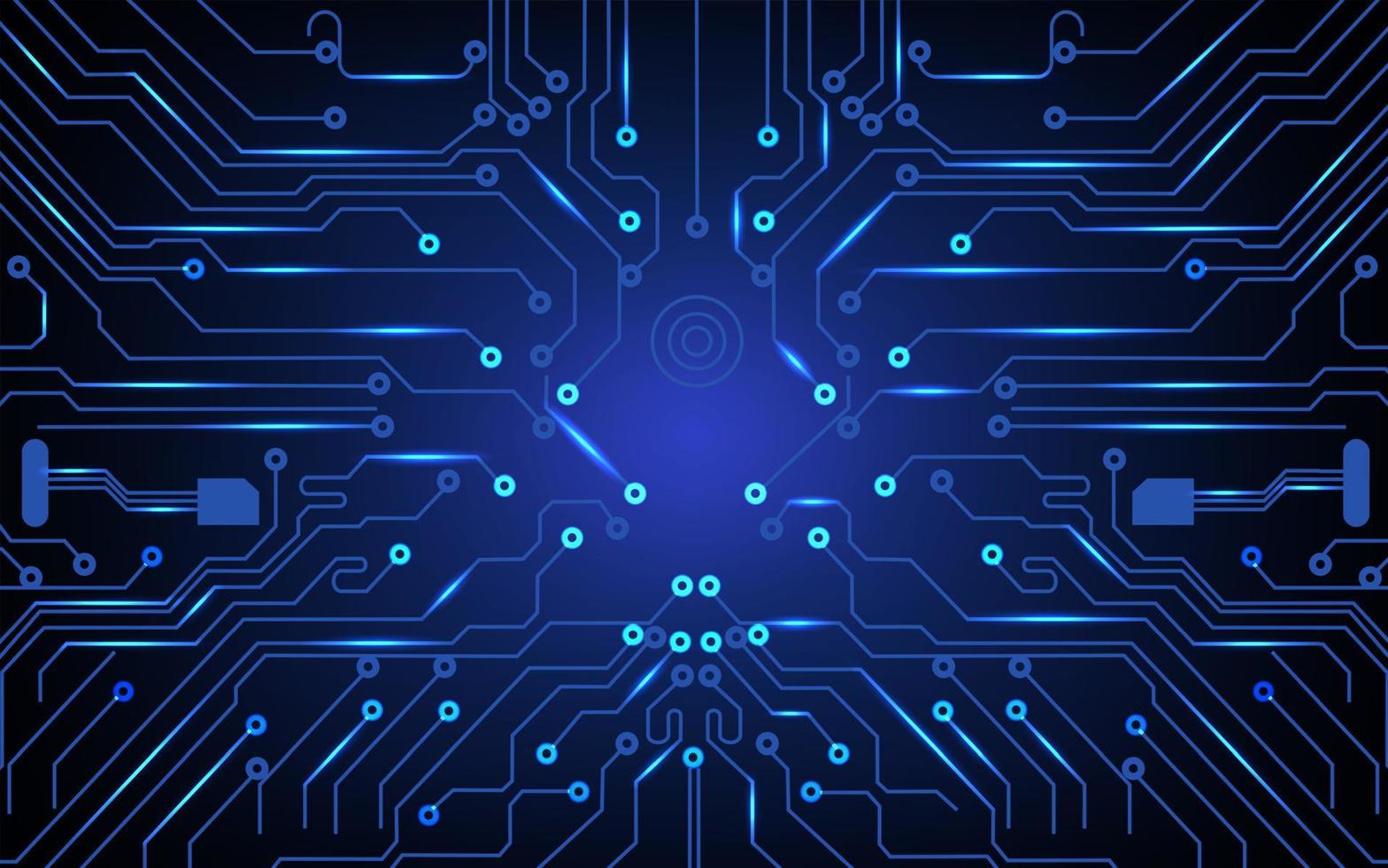 Abstract circuit board background vector