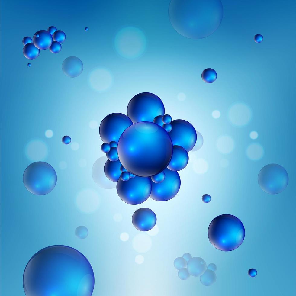 Abstract molecules design background vector