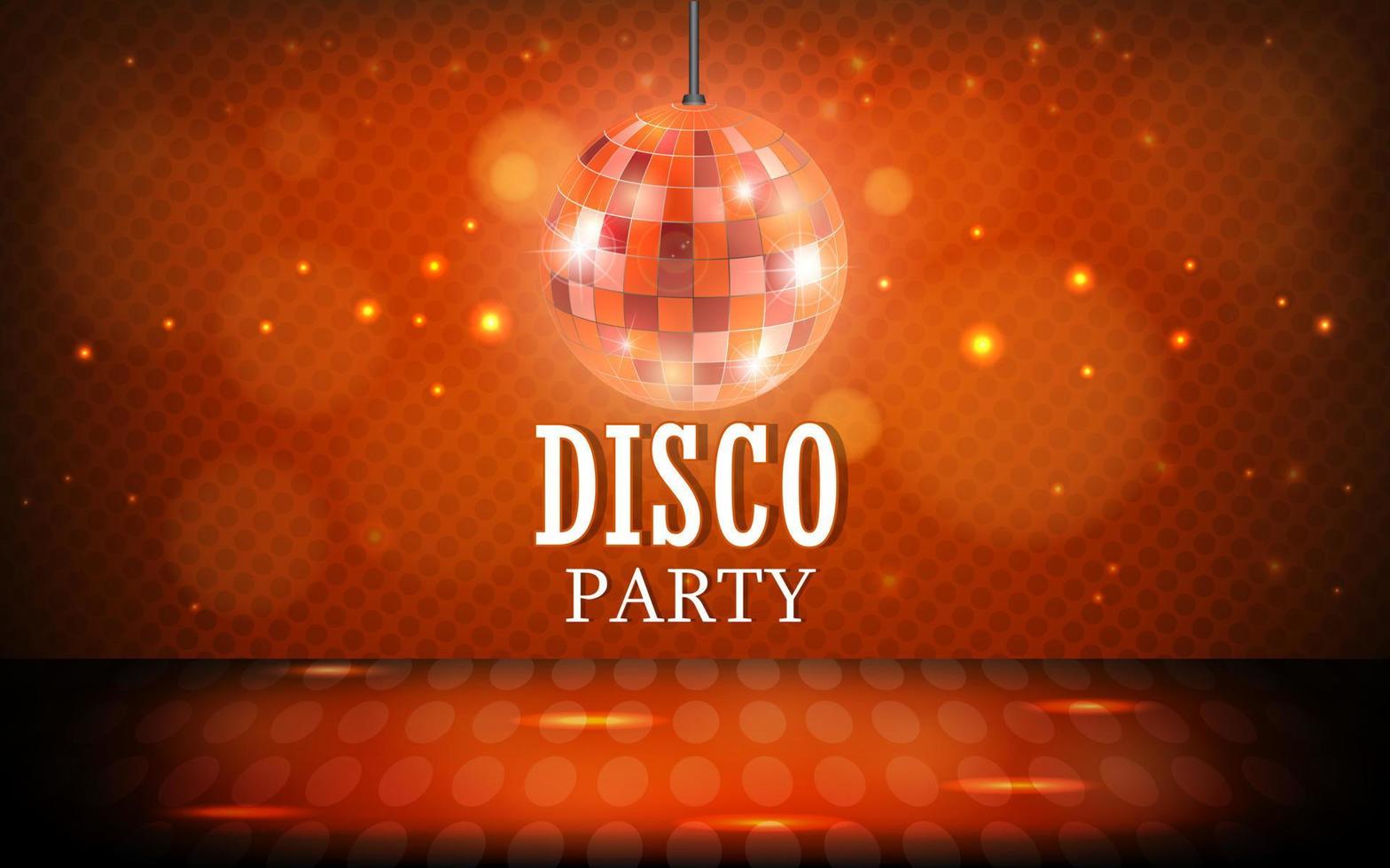 Disco ball background vector