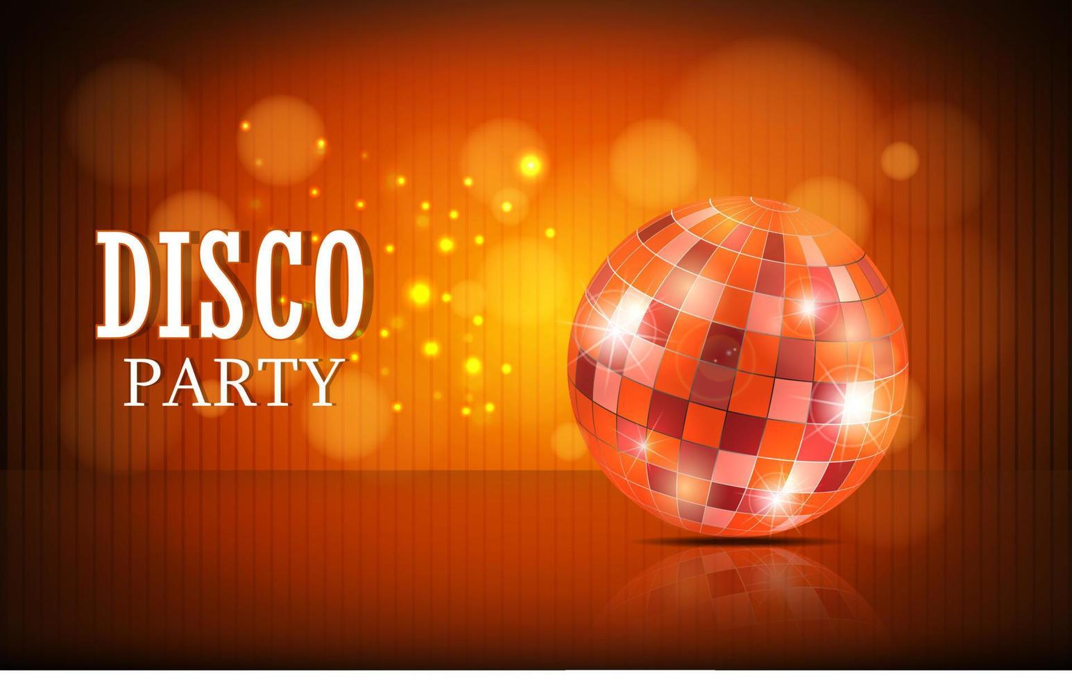 Disco ball background vector