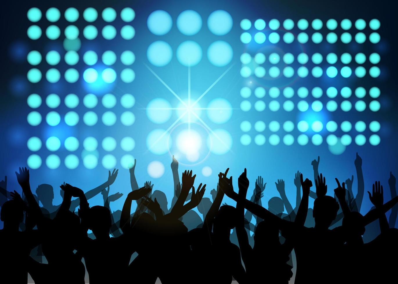 Club party with dancing people vector