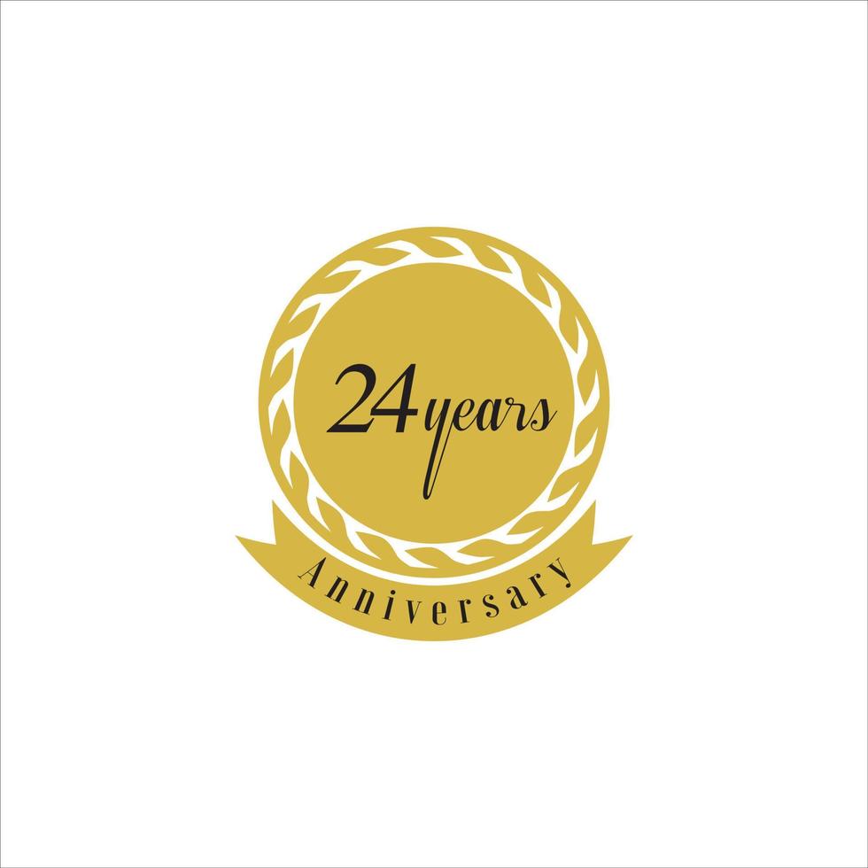 set of anniversary logotype style with handwriting golden color for celebration event vector