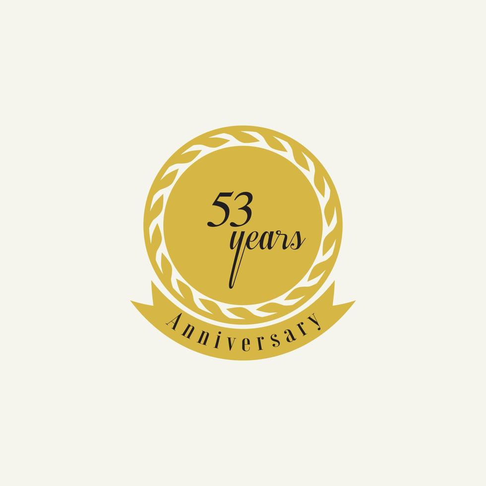 conjunto de estilo de logotipo de aniversario con escritura en color dorado para evento de celebración vector