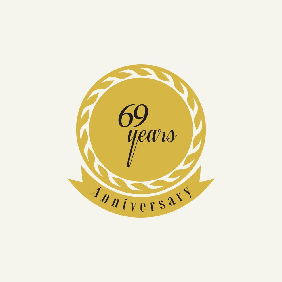 set of anniversary logotype style with handwriting golden color for celebration event vector