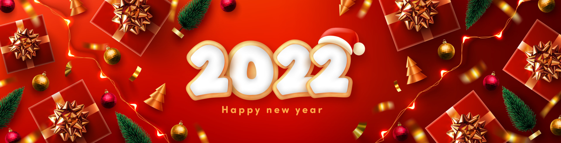 Retail Christmas Hours 2022 Happy New Year 2022 Poster Or Banner With Gingerbread Cookies In The Form  Of Numbers 2022 And Christmas Element.banner Template For Retail,Shopping,New  Year Or Christmas Promotion. 4937966 Vector Art At Vecteezy