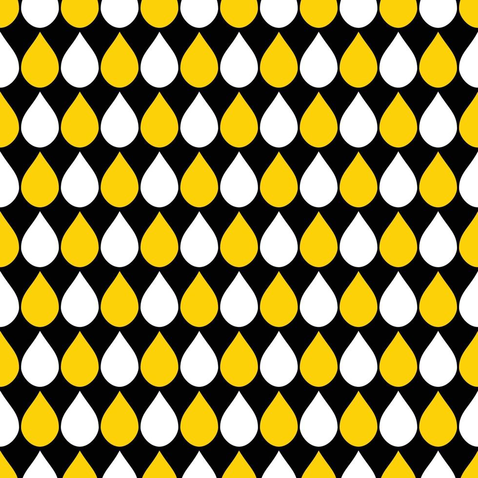 Yellow White Black Water Drops Background vector