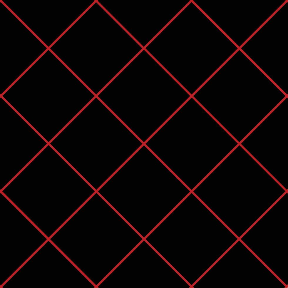 Red Grid Square Black Background vector