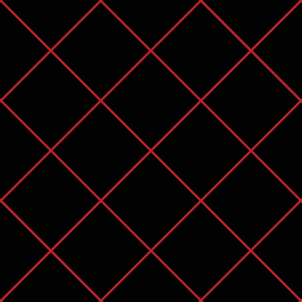 Red Grid Square Black Background vector