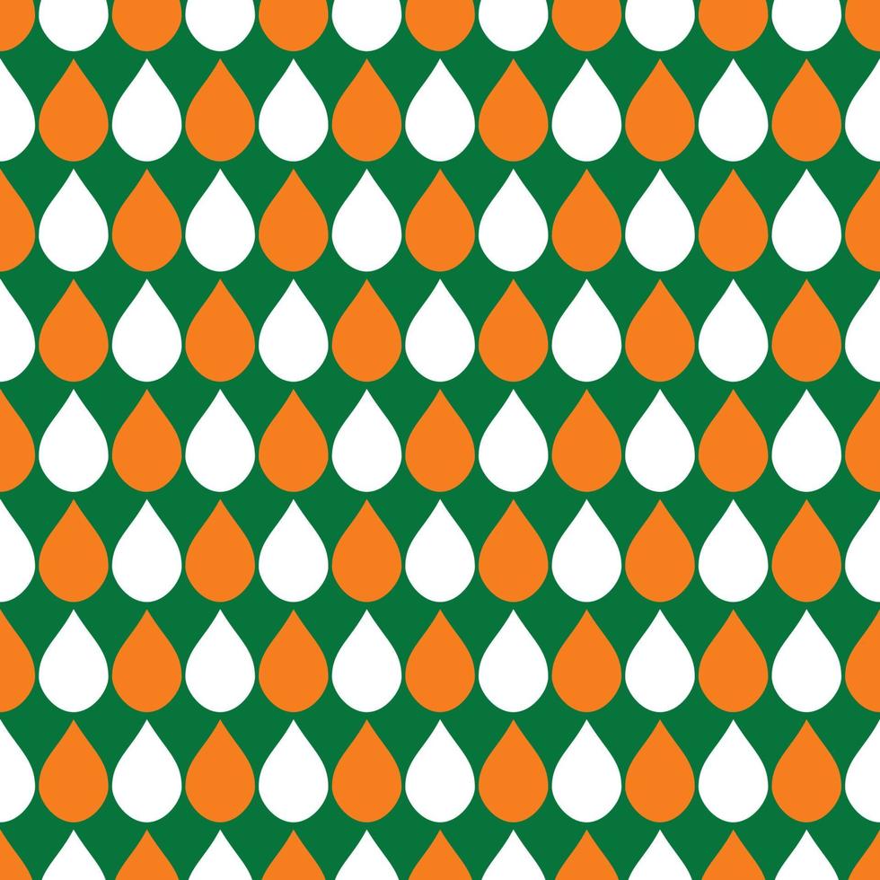 Orange White Green Water Drops Background vector