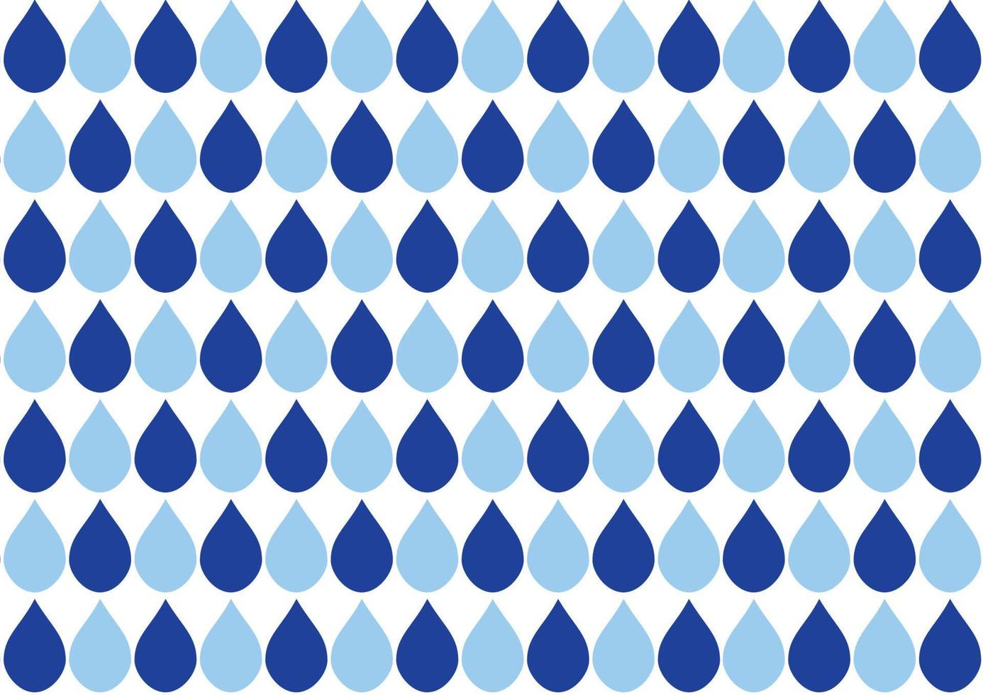 Blue Water Drops White Background vector