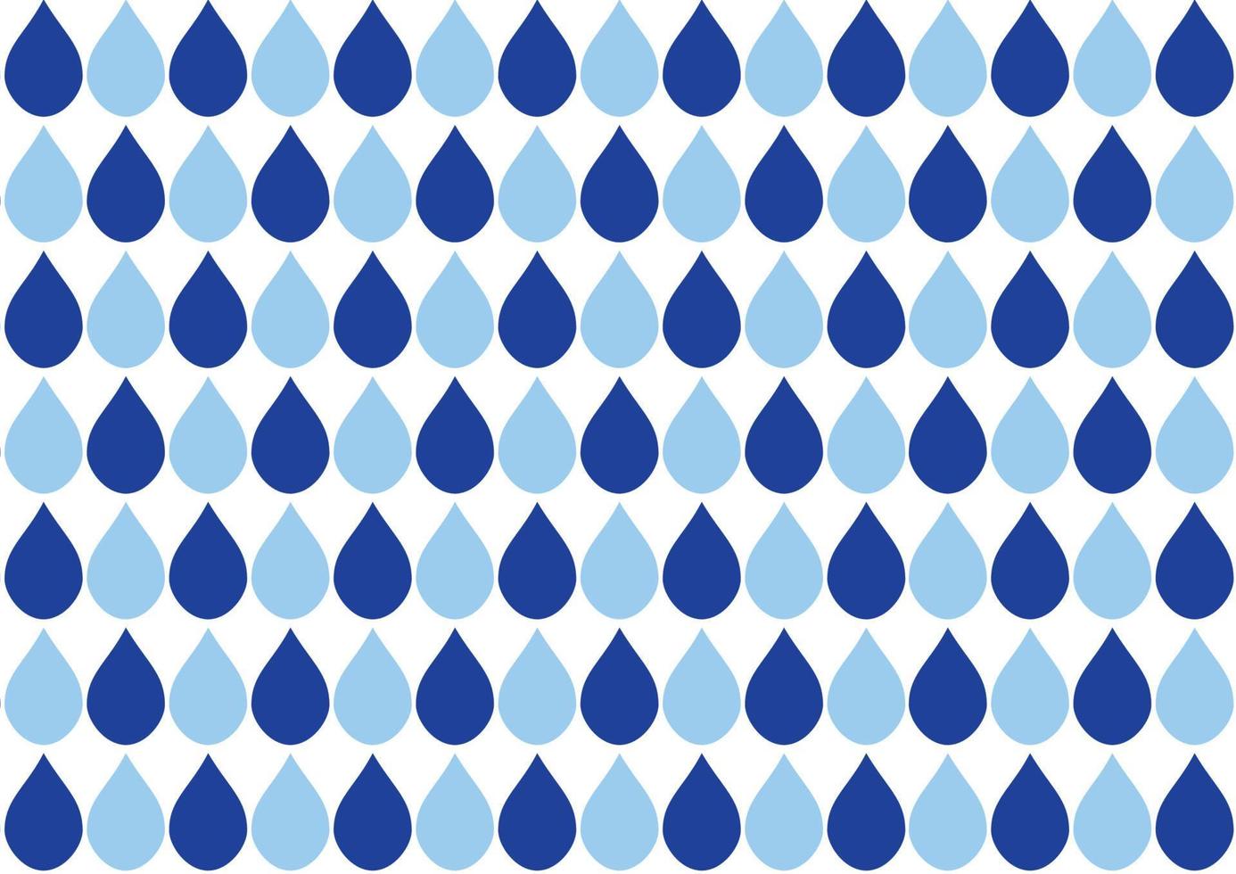 Blue Water Drops White Background vector