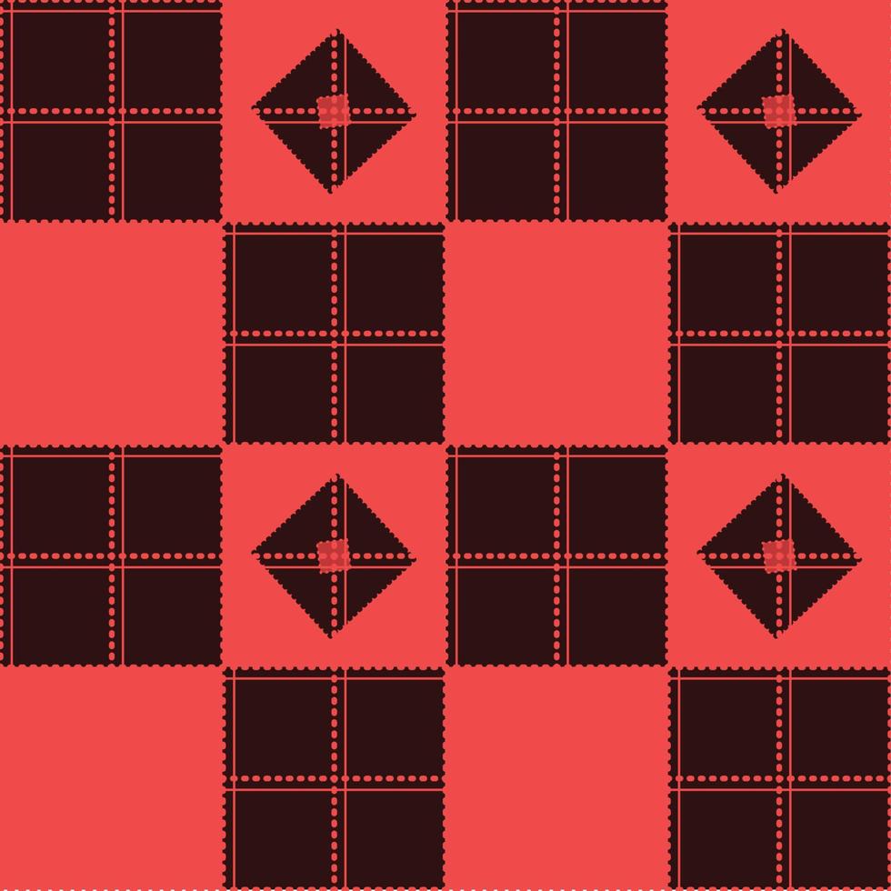 Chessboard Red Background vector