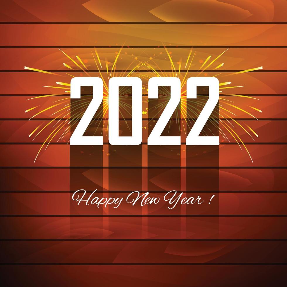 Beautiful 2022 card holiday background vector