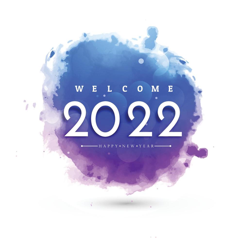 hermoso fondo de vacaciones de tarjeta de año nuevo 2022 vector