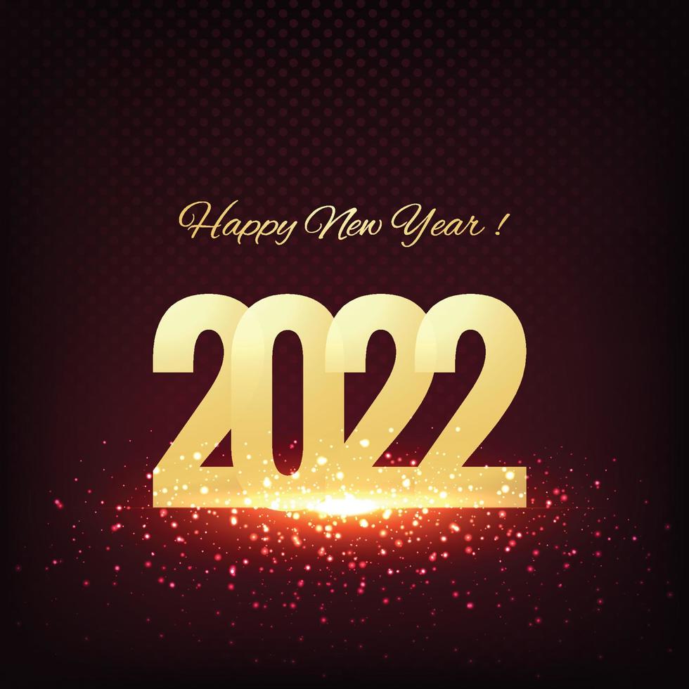 Beautiful 2022 new year holiday card creative background vector