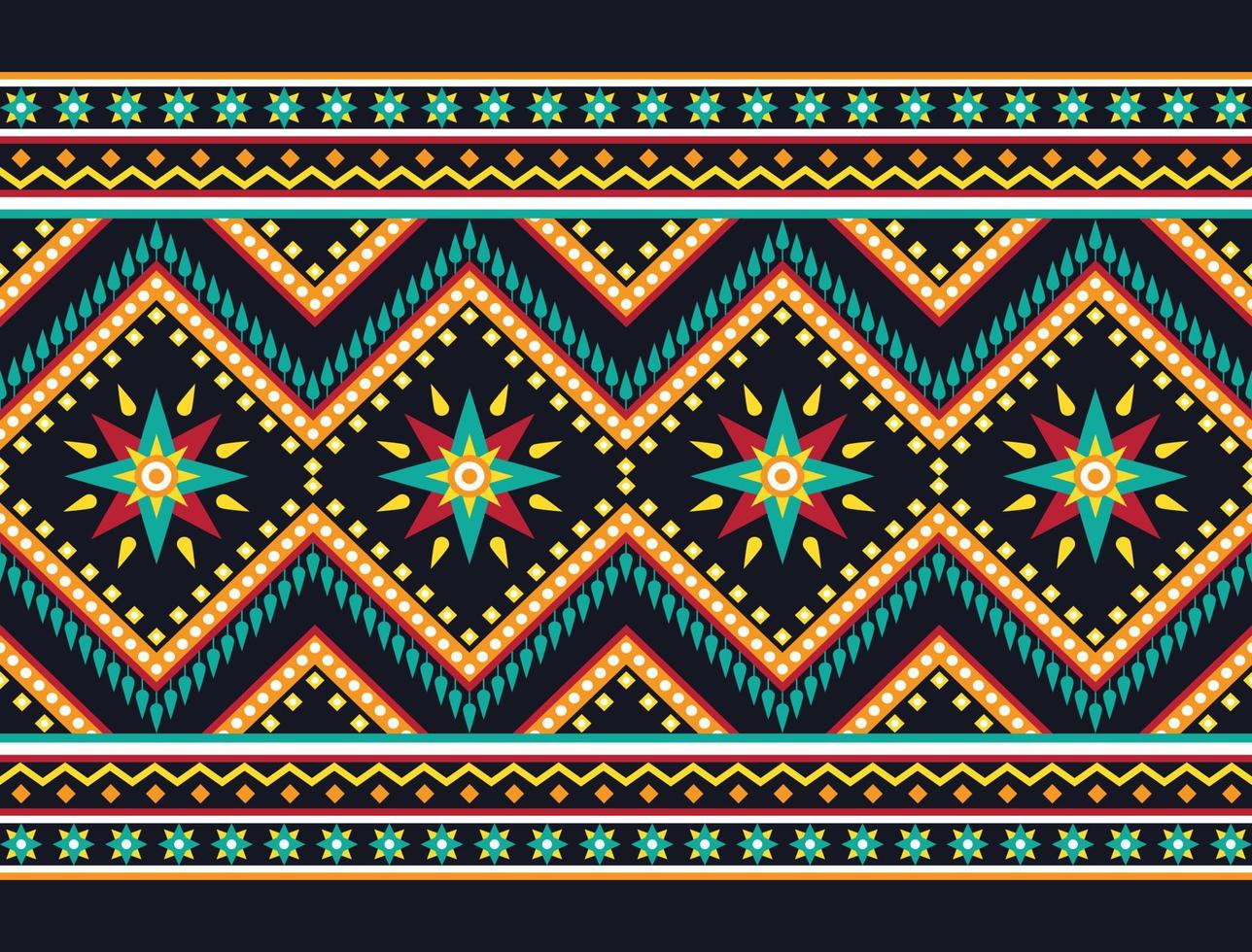 Fondo geométrico del modelo oriental étnico. diseño de textura, envoltura, ropa, batik, tela, papel tapiz y fondo. diseño de bordado de patrones. vector