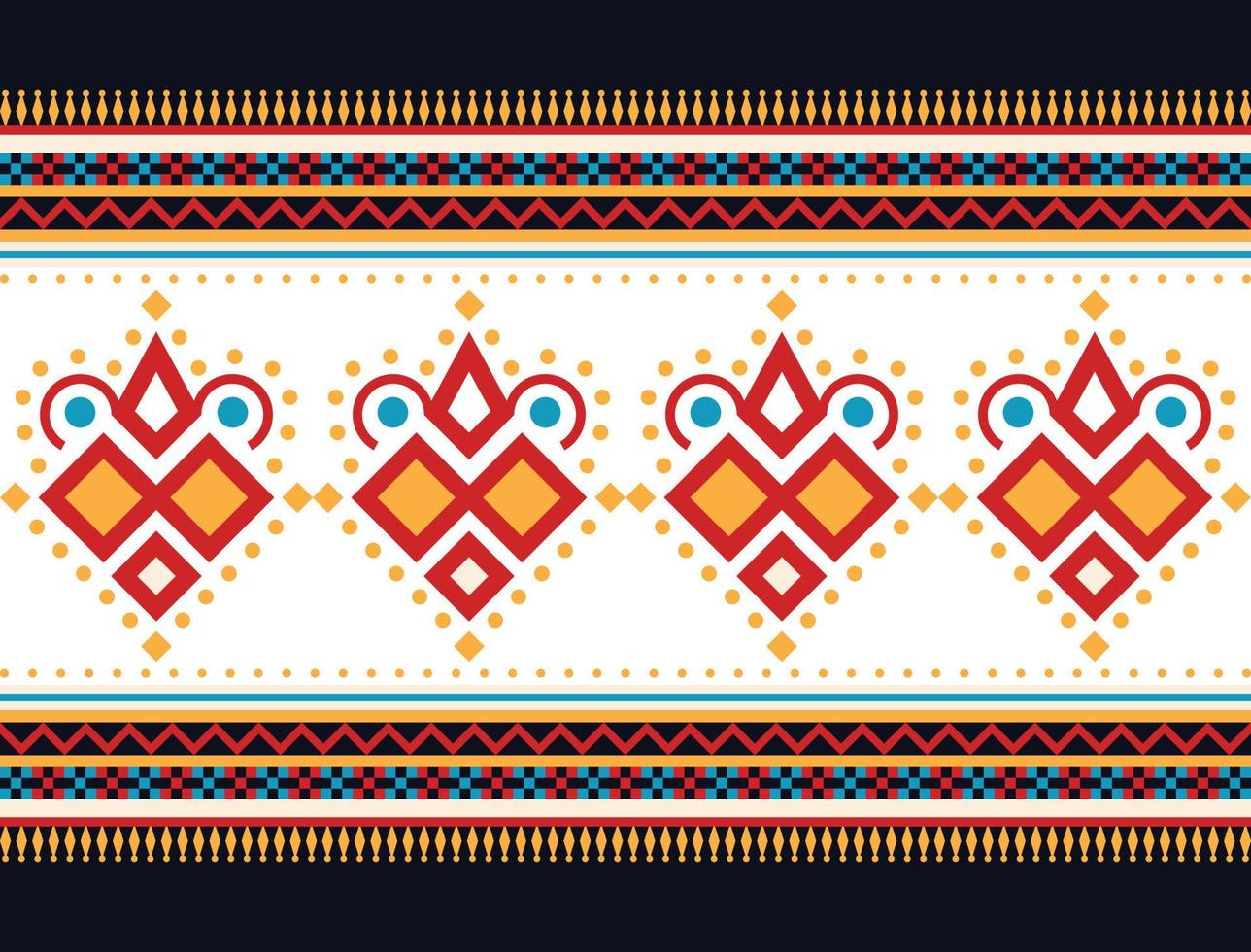 Fondo geométrico del modelo oriental étnico. diseño de textura, envoltura, ropa, batik, tela, papel tapiz y fondo. diseño de bordado de patrones. vector