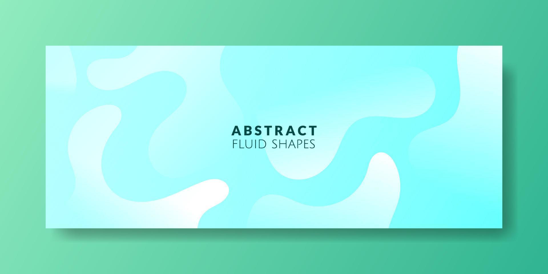 Abstract Blue Fluid Wave Background vector