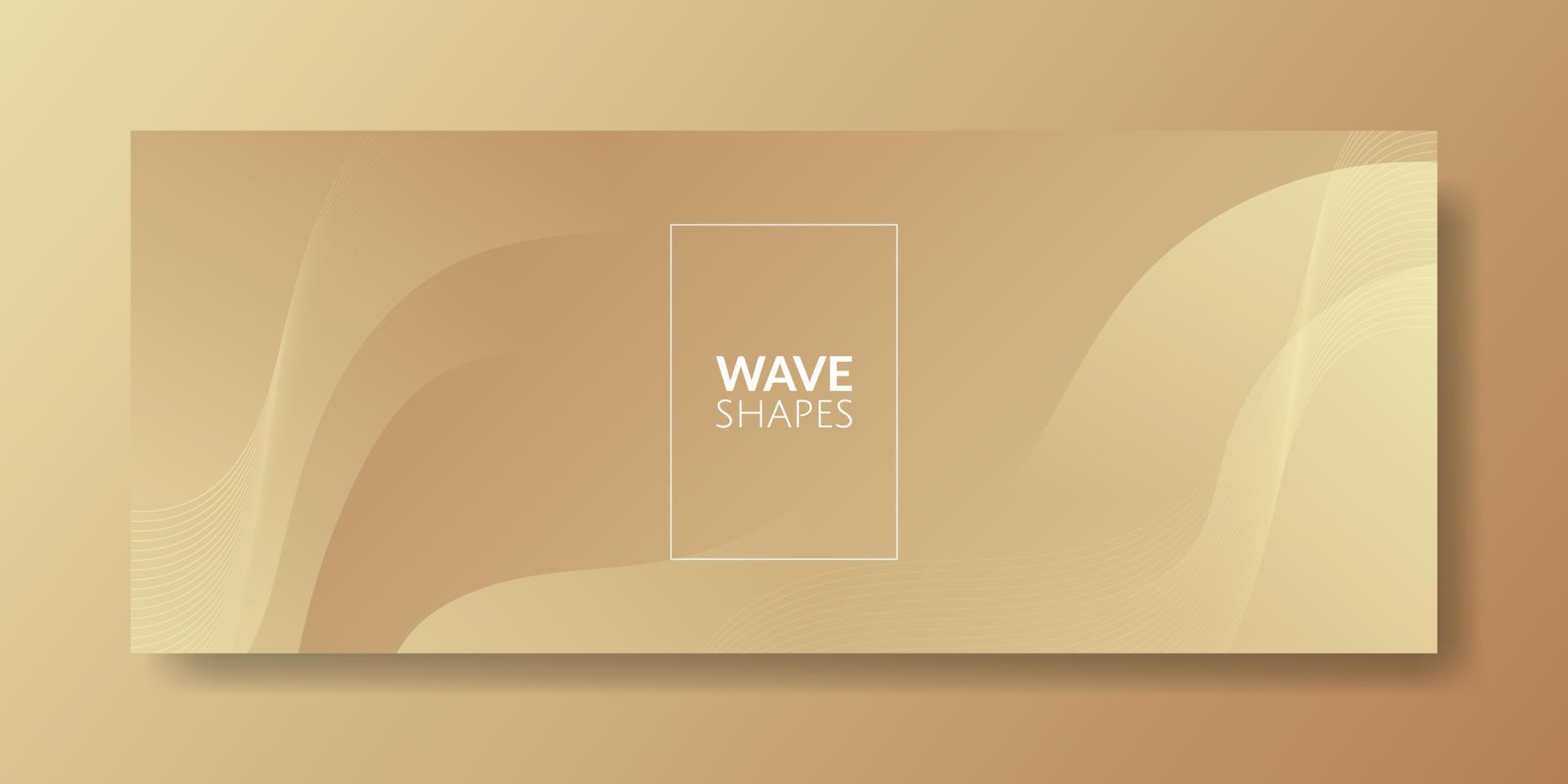 Abstract Brown Fluid Wave Background vector
