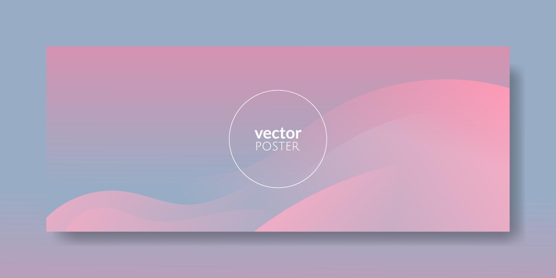 Abstract Pink Fluid Wave Background vector