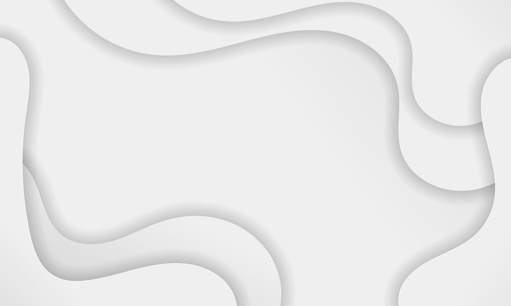 Abstract White Fluid Wave Background vector
