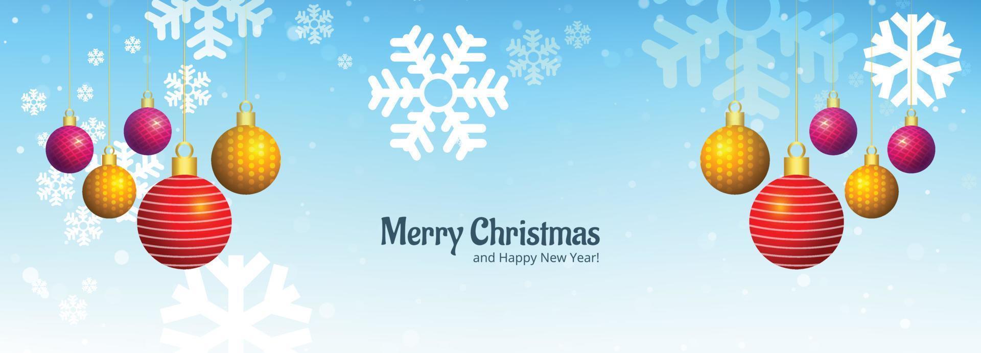 Beautiful christmas holiday card banner background vector