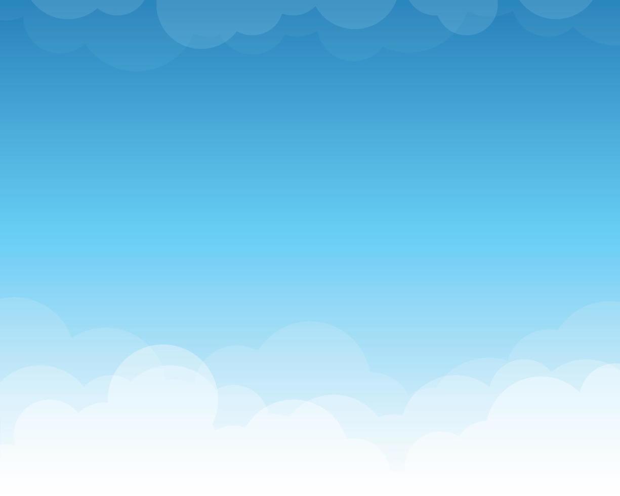 Cloud on blue sky landscape background vector