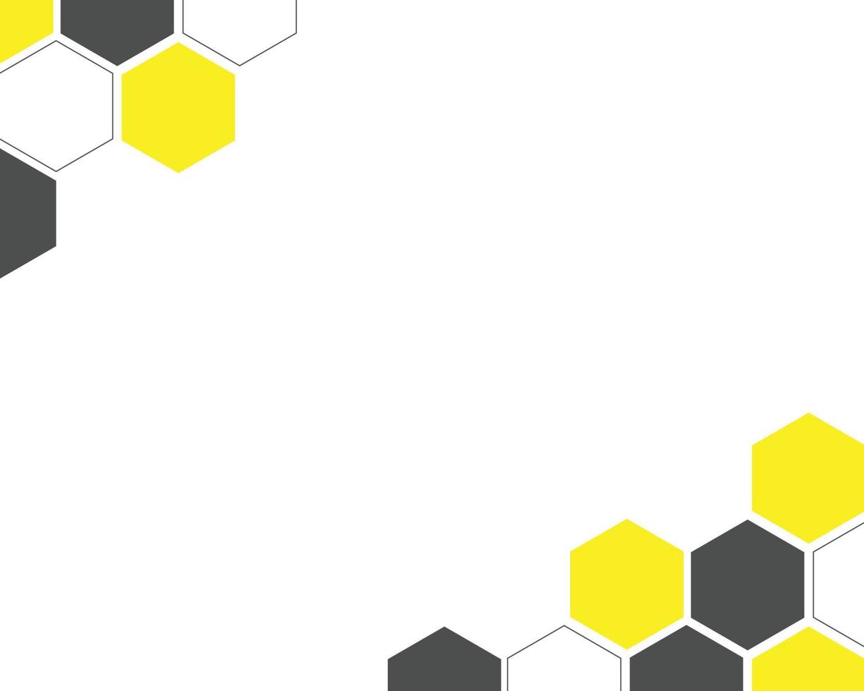 Honey bee hexagon pattern abstract background vector