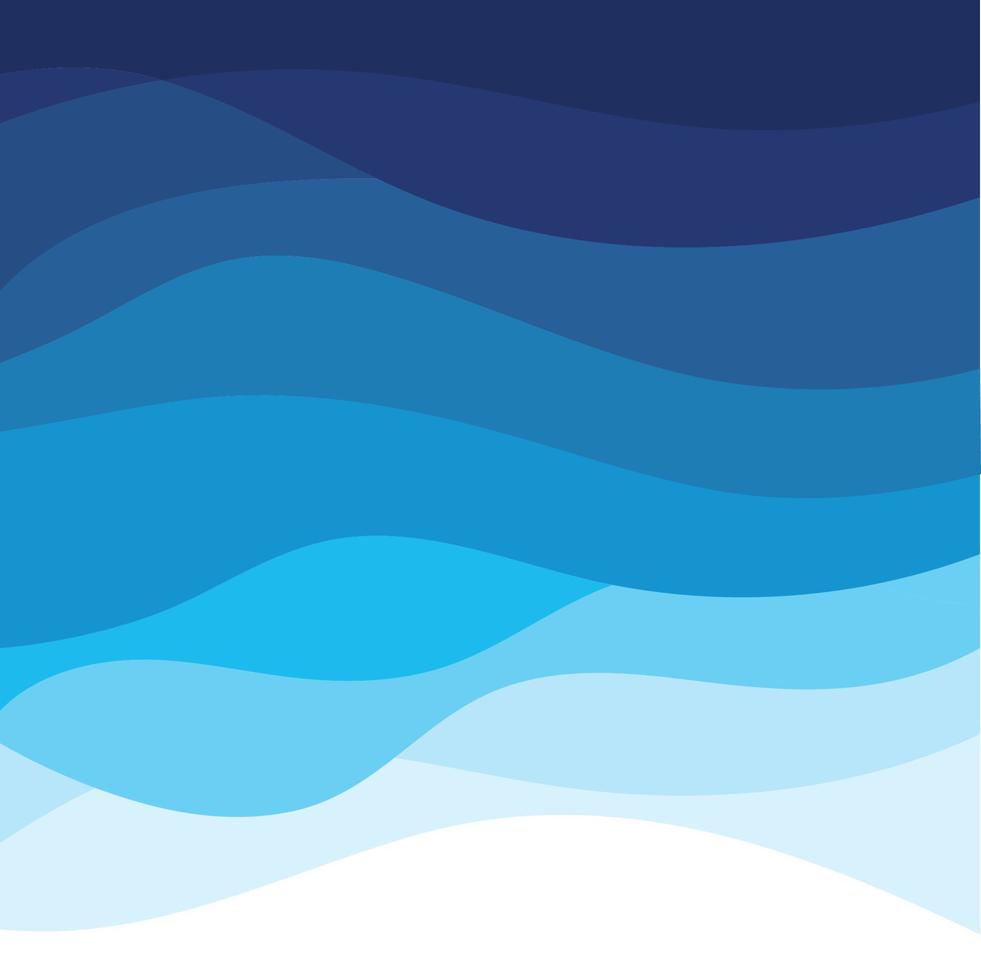 Blue water wave abstract background vector