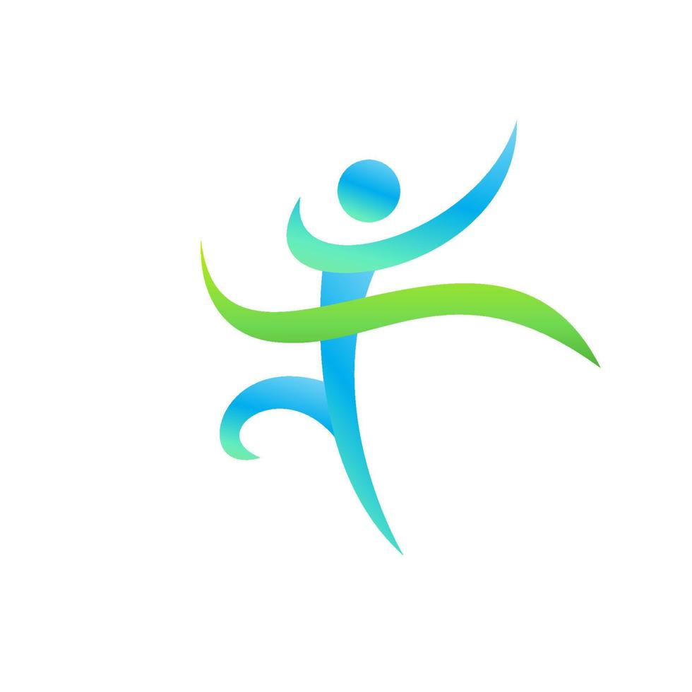 logotipo de personas sanas vector