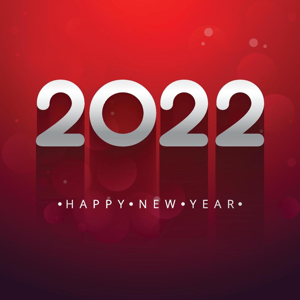 Beautiful 2022 new year card holiday background vector