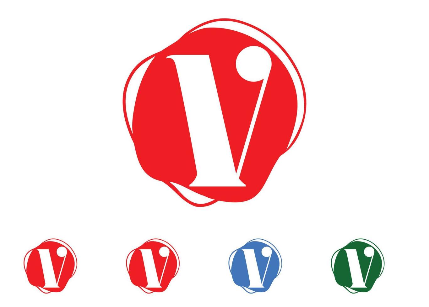 Plantilla de diseño de logotipo e icono de letra v vector