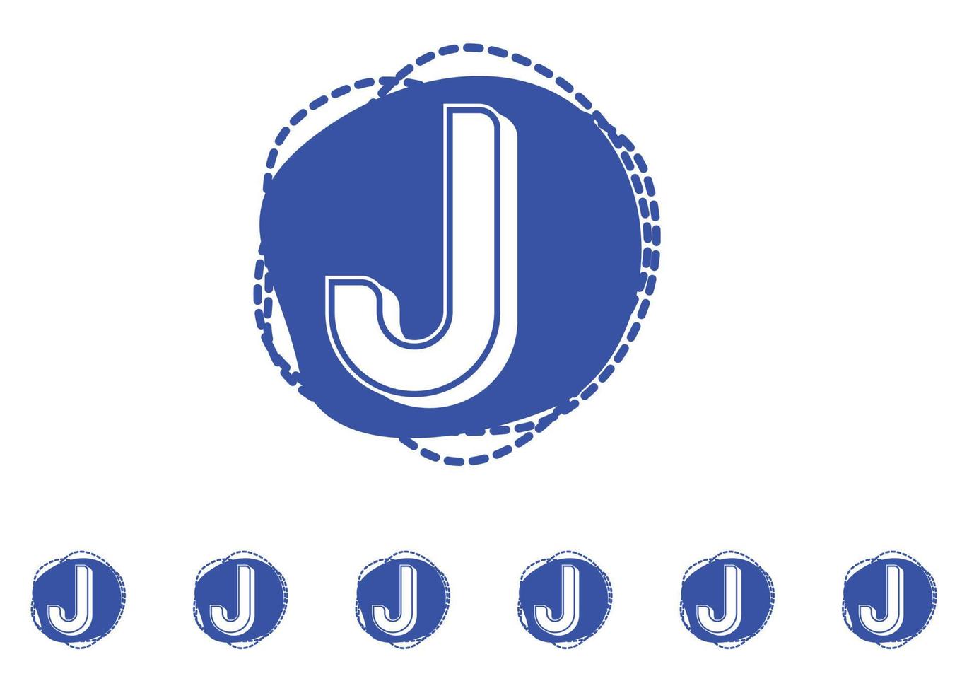 J letter logo and icon design template vector