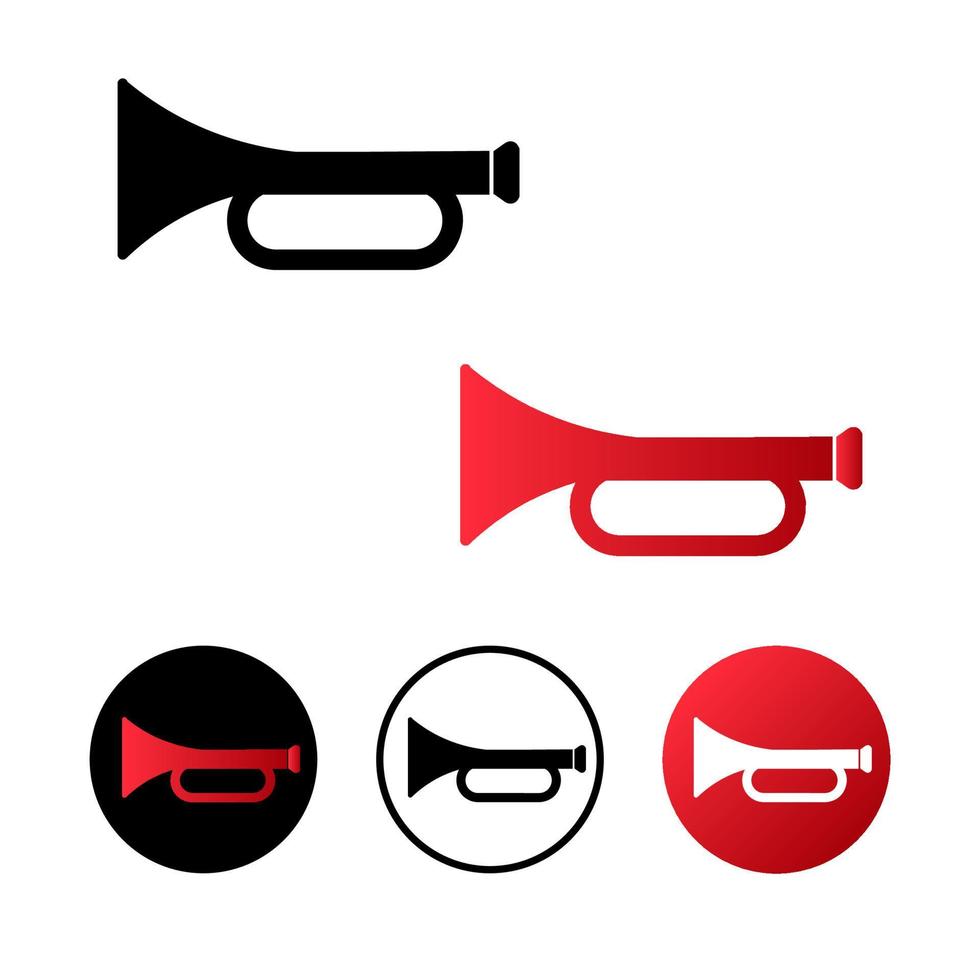 Abstract Horn Icon Illustration vector