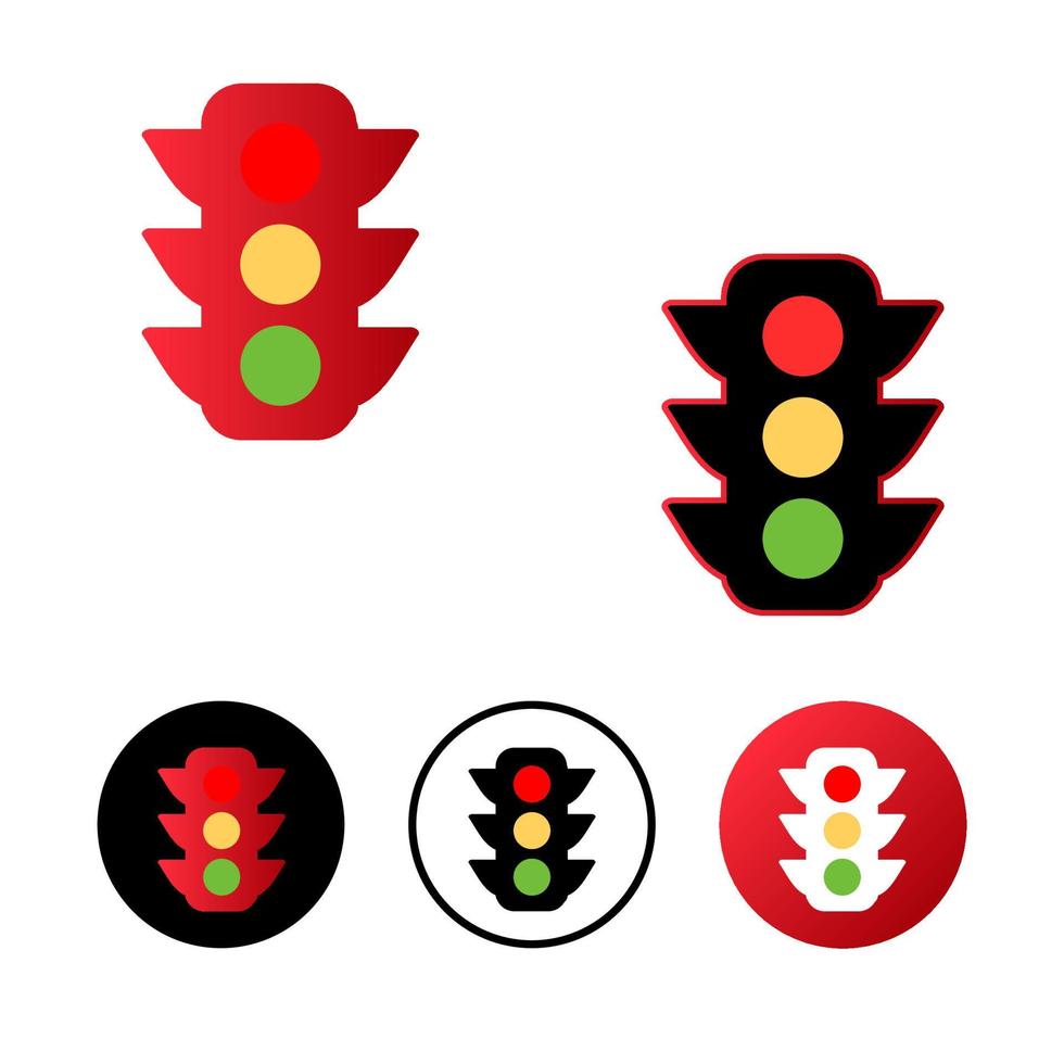 Traffic Light Icon Design vector