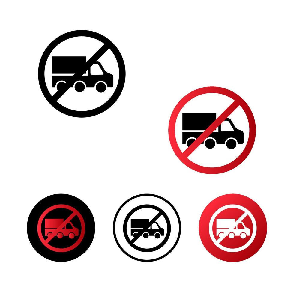 No Truck Icon Design vector