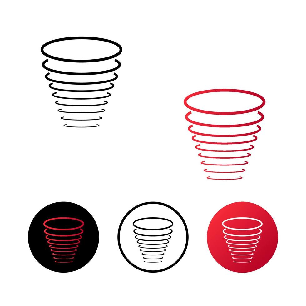 Abstract Hurricane Icon Illustration vector