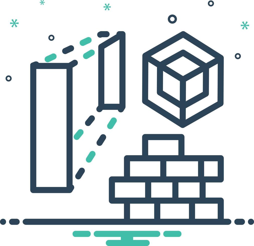 Mix icon for architecture vector