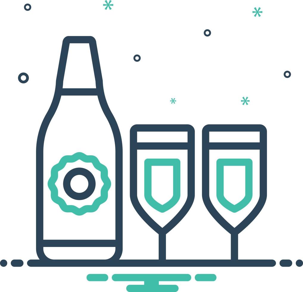 Mix icon for drink vector