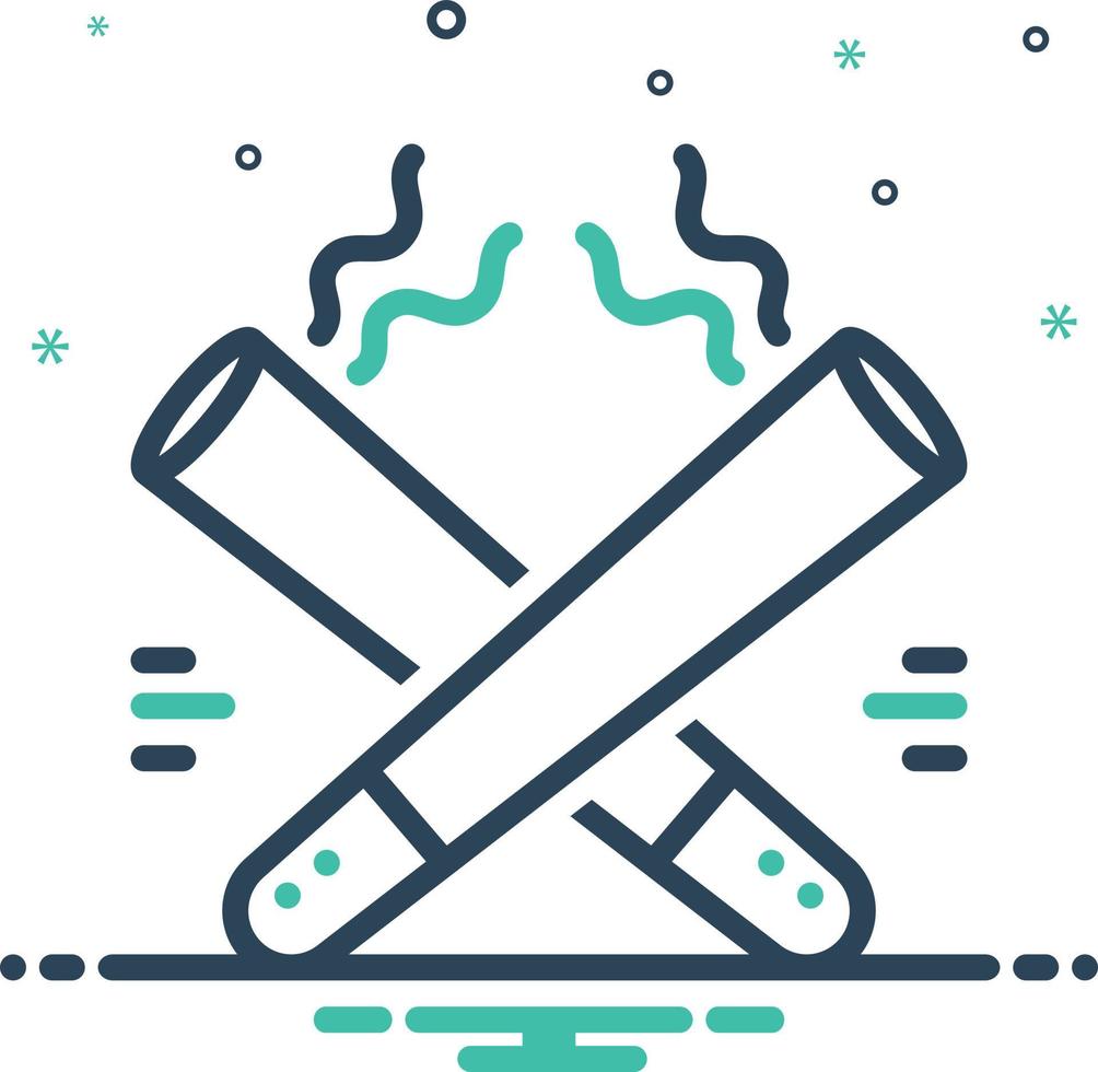 Mix icon for cigars vector