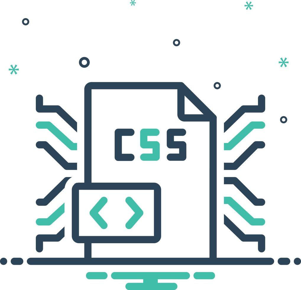 Mix icon for css vector
