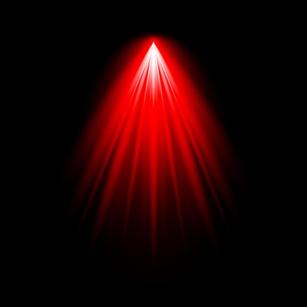 Sunlight Lens Flare Red Light effect spotlight illuminated vector illustration