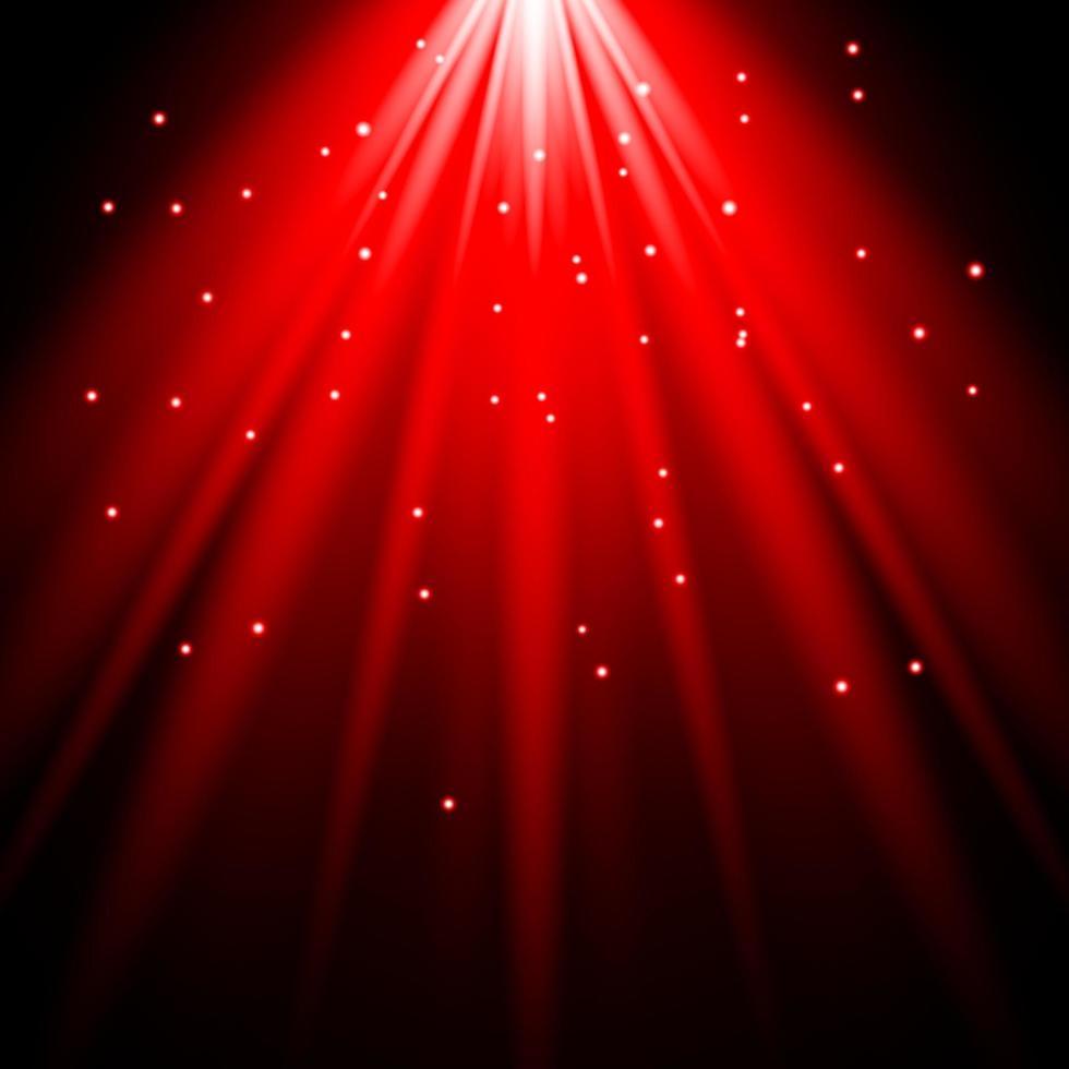Sunlight Lens Flare Red Light effect spotlight illuminated vector illustration