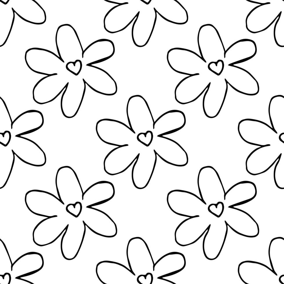 fondo floral transparente. patrón con flores vector