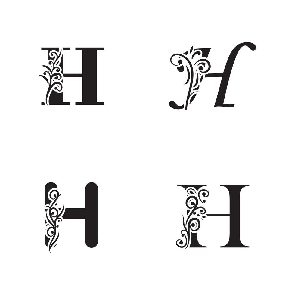 Letter H logo icon vector design template