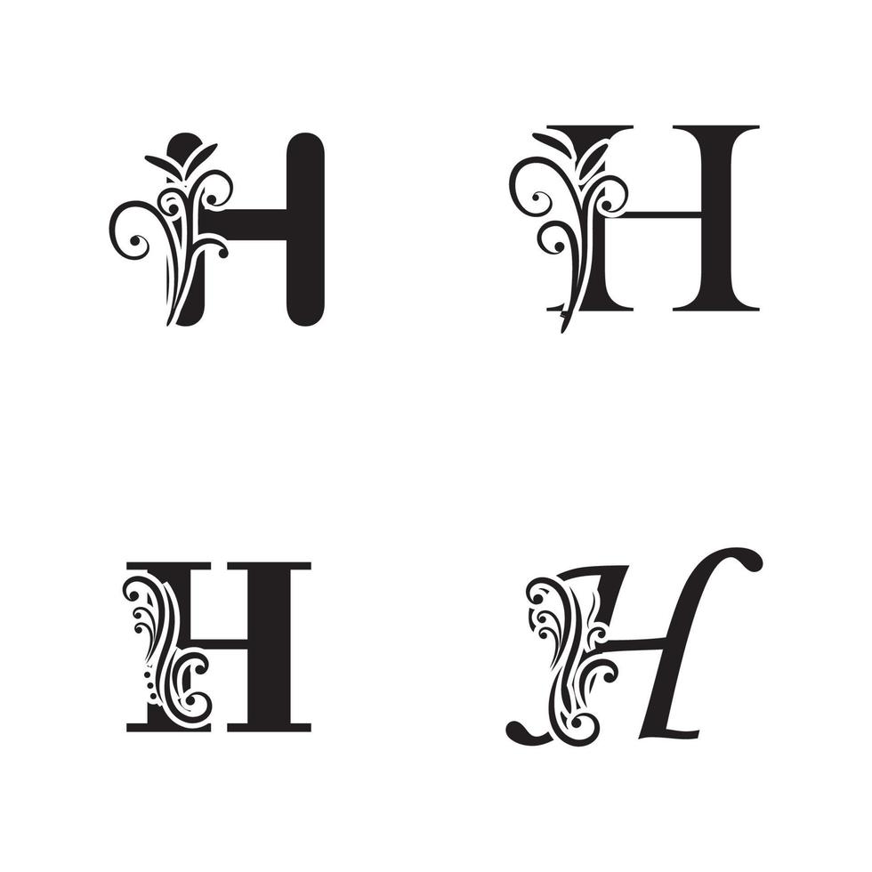 Letter H logo icon vector design template