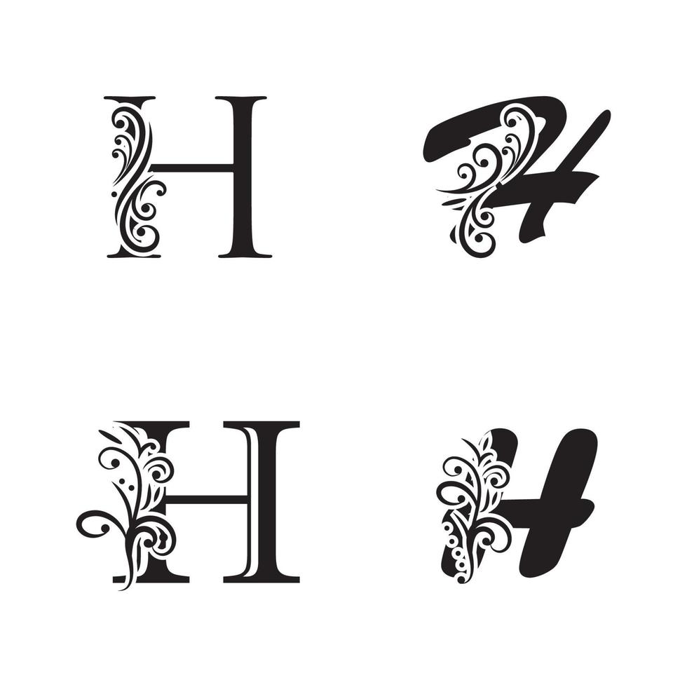 Letter H logo icon vector design template 4940367 Vector Art at ...