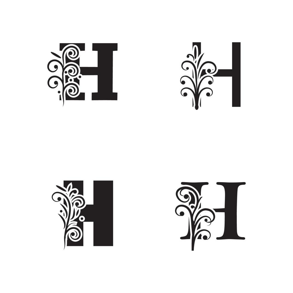 Letter H logo icon vector design template