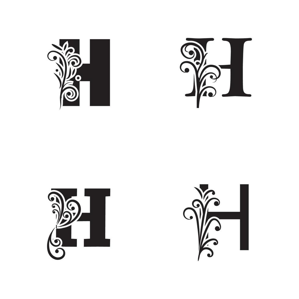 Letter H logo icon vector design template