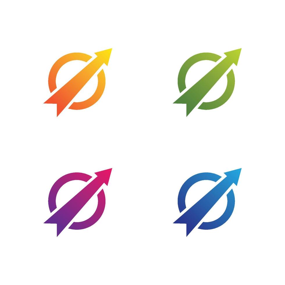 Arrows vector logo icon set